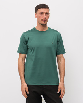 Stefano Ricci Green T-shirt with monogram logo MNH6105140TE0001
