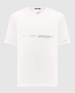 C.P. Company Metropolis White T-shirt with print LTS058A006370W