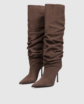 Le Silla Bella brown suede boots 4196E090BXPPPOA