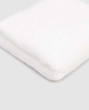 Hamam Olympia white terry face towel OLYMPIAORGANICWASHCLOTH
