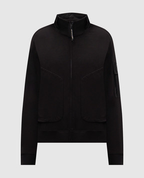 C.P. Company Metropolis Black jacket with logo LSS016A006452M