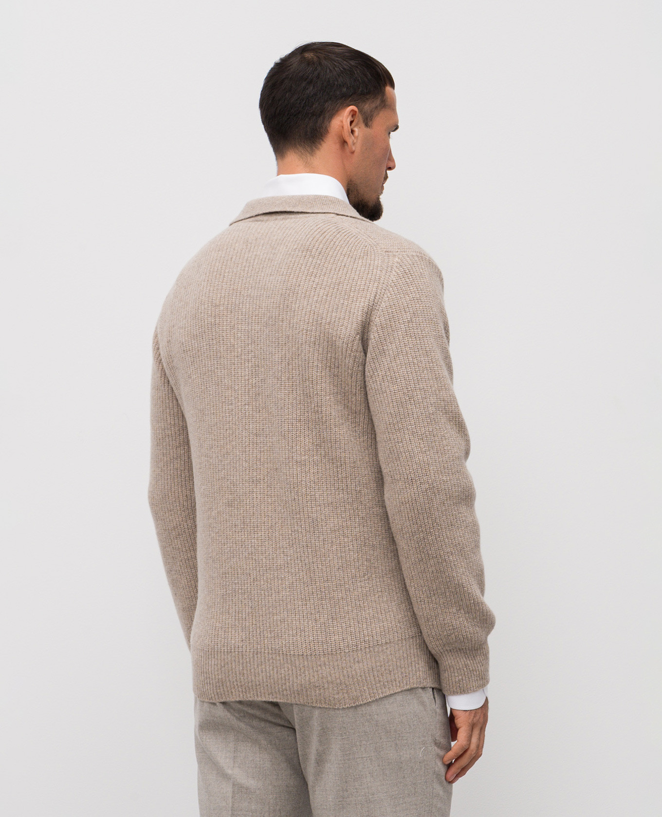 

Beige wool and cashmere sweater Pini Parma