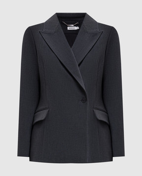 Simkhai Surabhi gray double-breasted jacket 5266100C