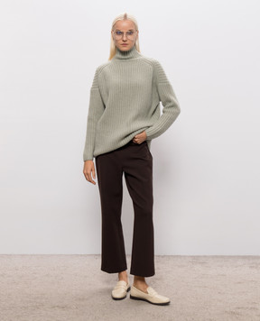 Allude Green cashmere and silk sweater 26577092