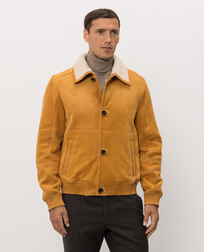 Stefano Ricci Brown sheepskin coat M7J6300110LACONY