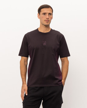 C.P. Company Metropolis Purple T-shirt with logo print LTS011A006370P