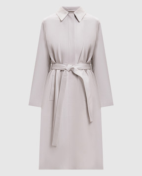 The Row Angela ivory leather coat R000315L674