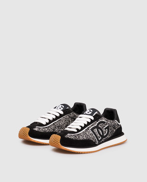 Dolce&Gabbana Black combination sneakers with logo CK2288AP452