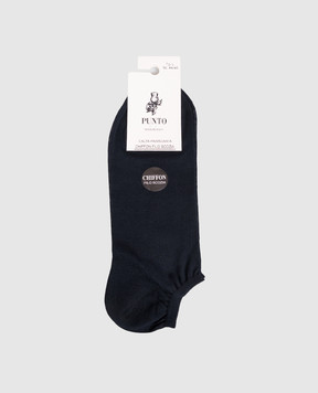 RiminiVeste Blue Chiffon Short Socks CHIFFONMINI