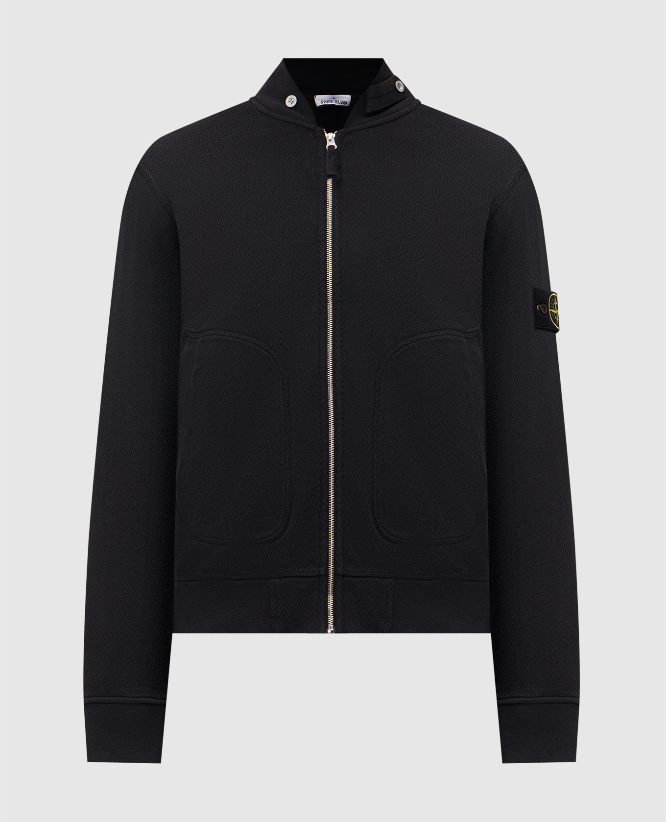 

Black sports jacket with logo Stone Island