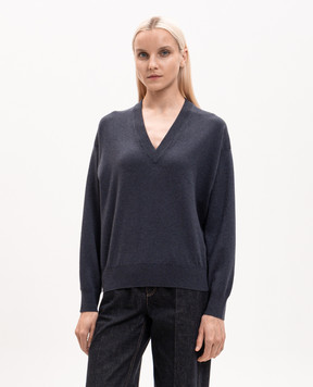 Brunello Cucinelli Blue cashmere pullover M12244412P