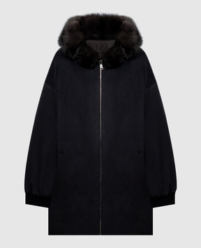 Paolo Moretti Reversible sable fur jacket BERENICE