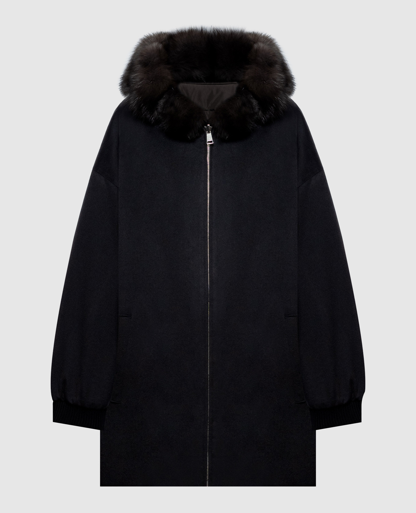 Reversible sable fur jacket