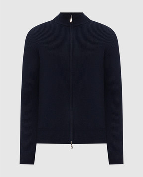 Cashmere&Whiskey Blue merino wool cardigan 83110