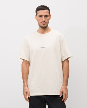 Riotdivision Beige T-shirt with logo RDBLNKTS2
