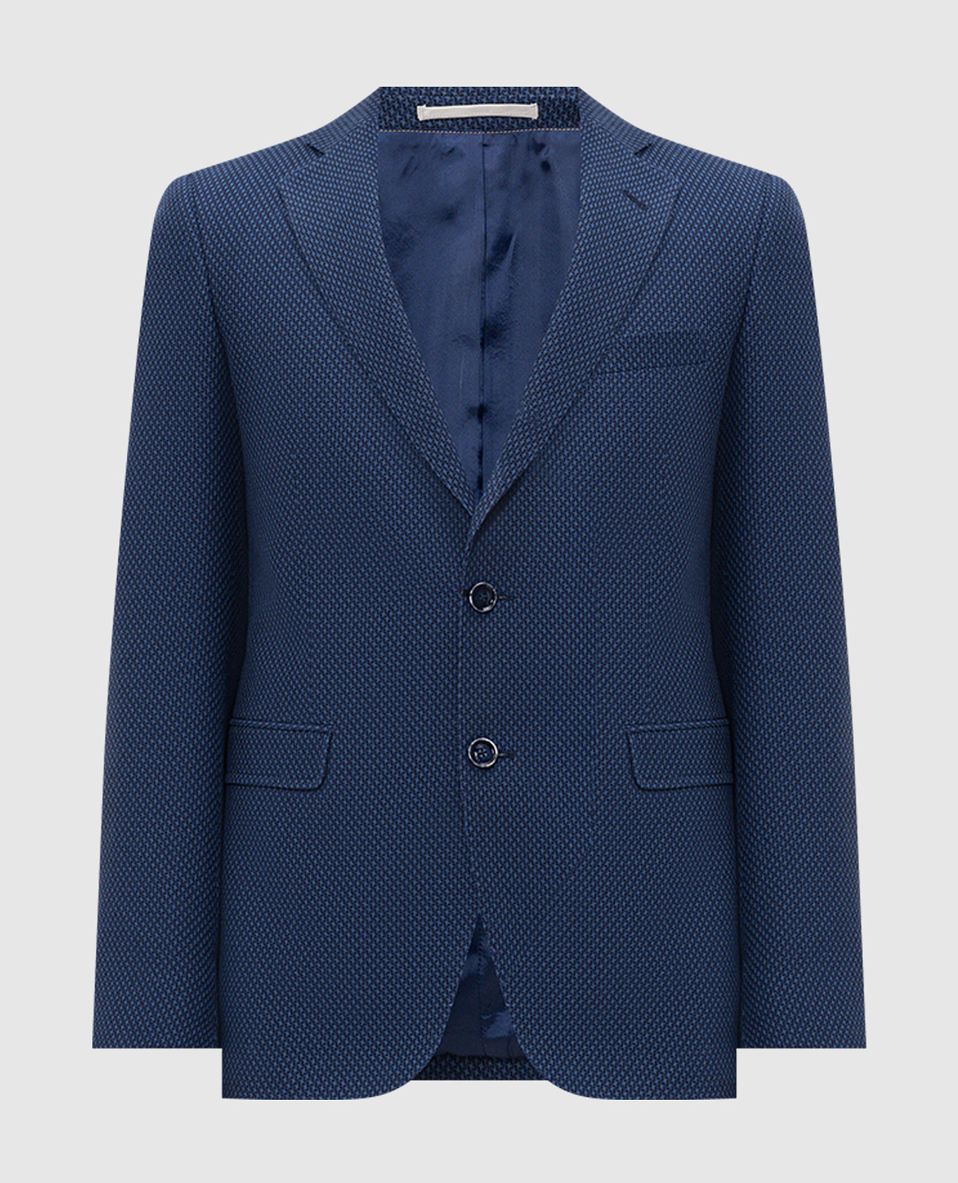 Blue jacket with linen Florentino