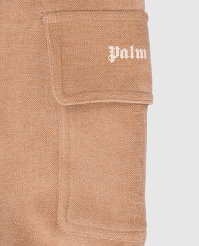 Palm Angels Children's brown cargo pants F6PAJBPA129