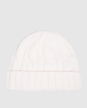 Allude Ivory cashmere hat 26511223
