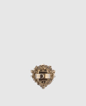 CelesteG Golden ring with beads 2071