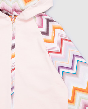 Missoni Children's pink sports jacket with print MZ4A30Z3183