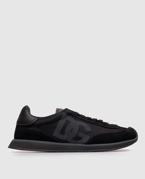 Dolce&Gabbana Black DG CUSHION combination sneakers CS2288A5355