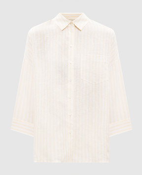 Max Mara Weekend Yellow PANETTO striped linen shirt WKDPANETTO