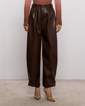 Rowen Rose Brown pants PNTRR286ECOLEATHER