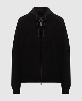 Juun.j Black jacket with wool JC6951P045