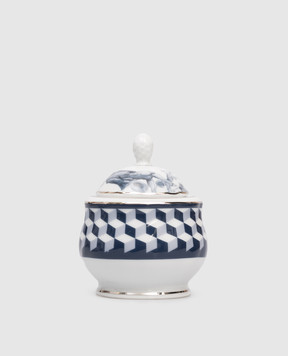 Baci Milano White porcelain sugar bowl Versailles SUGVER01