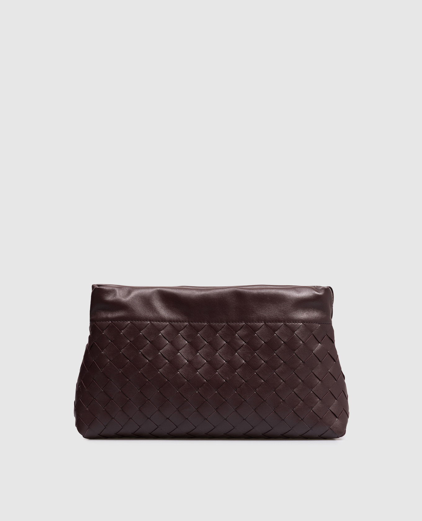 Burgundy leather pouch bag Notte