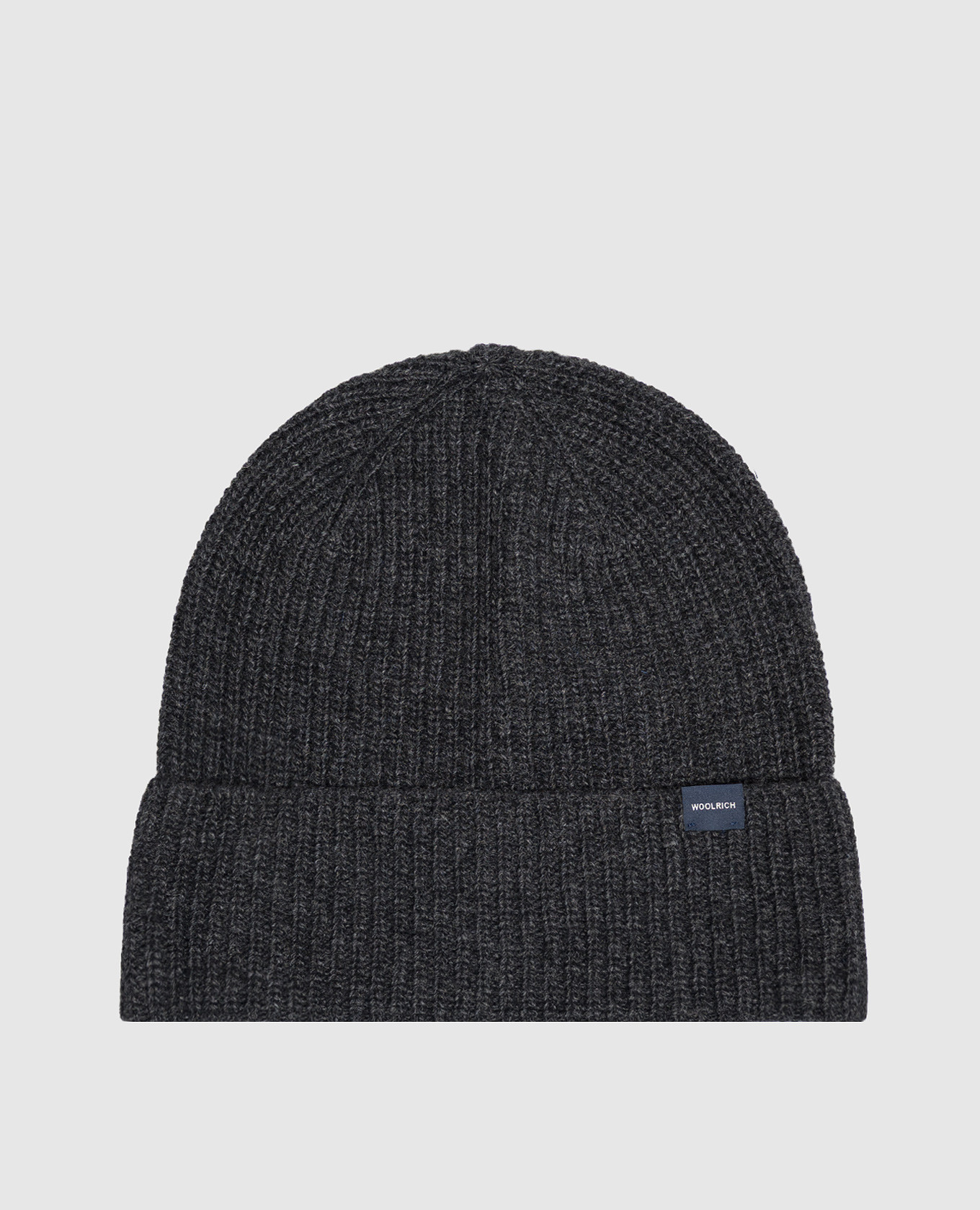 Gray hat with wool