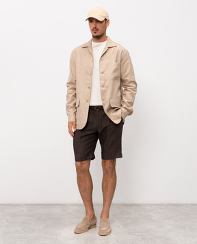 Stefano Ricci Beige shirt made of linen, wool and silk SP008138B127HA