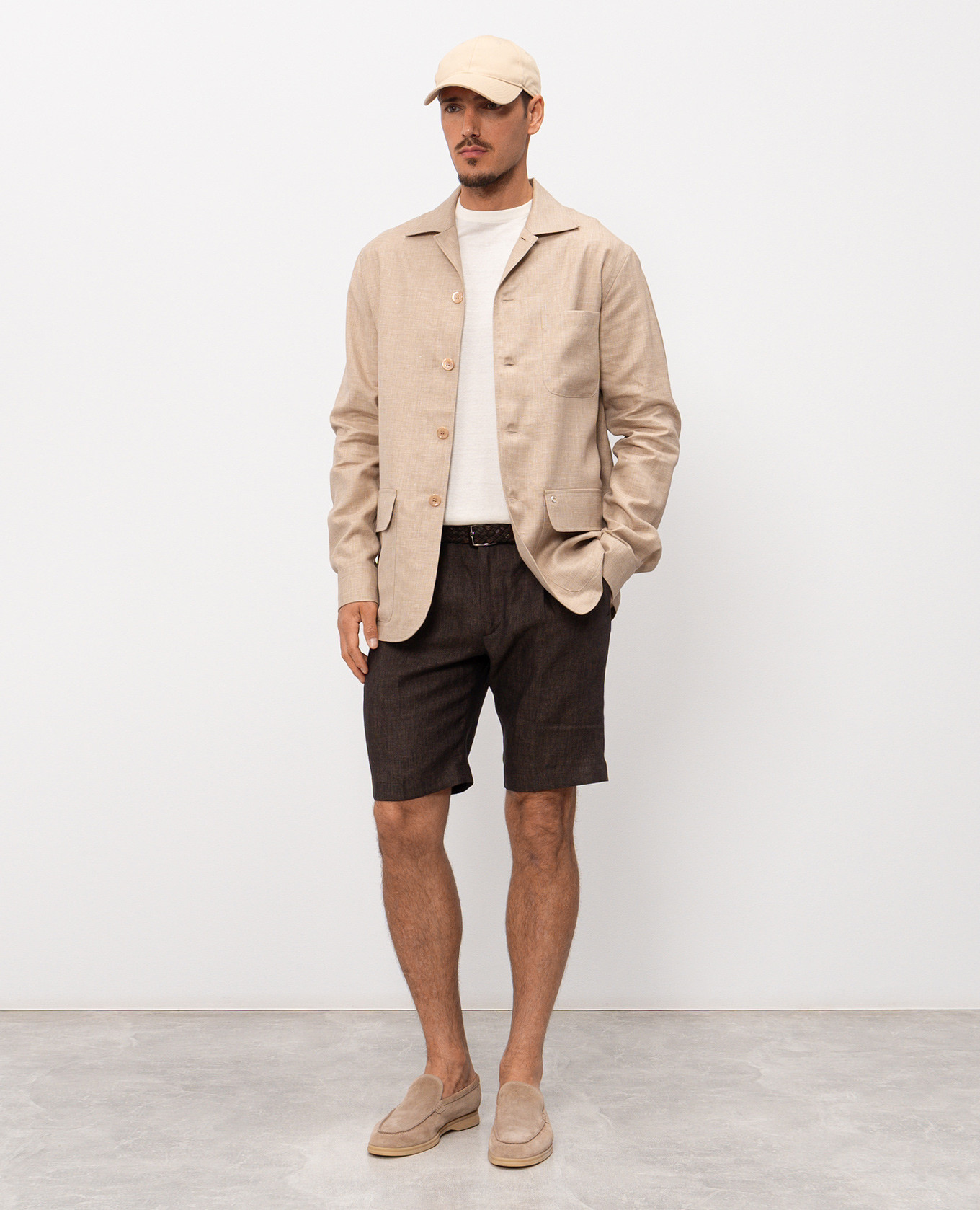 

Ivory silk and linen jumper Stefano Ricci, Beige