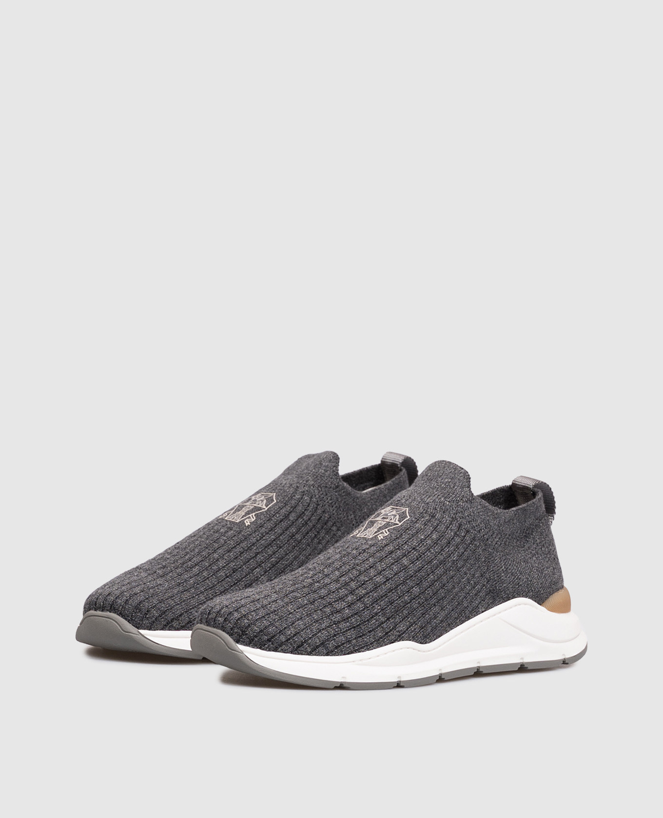 Children's gray sneakers Brunello Cucinelli 2