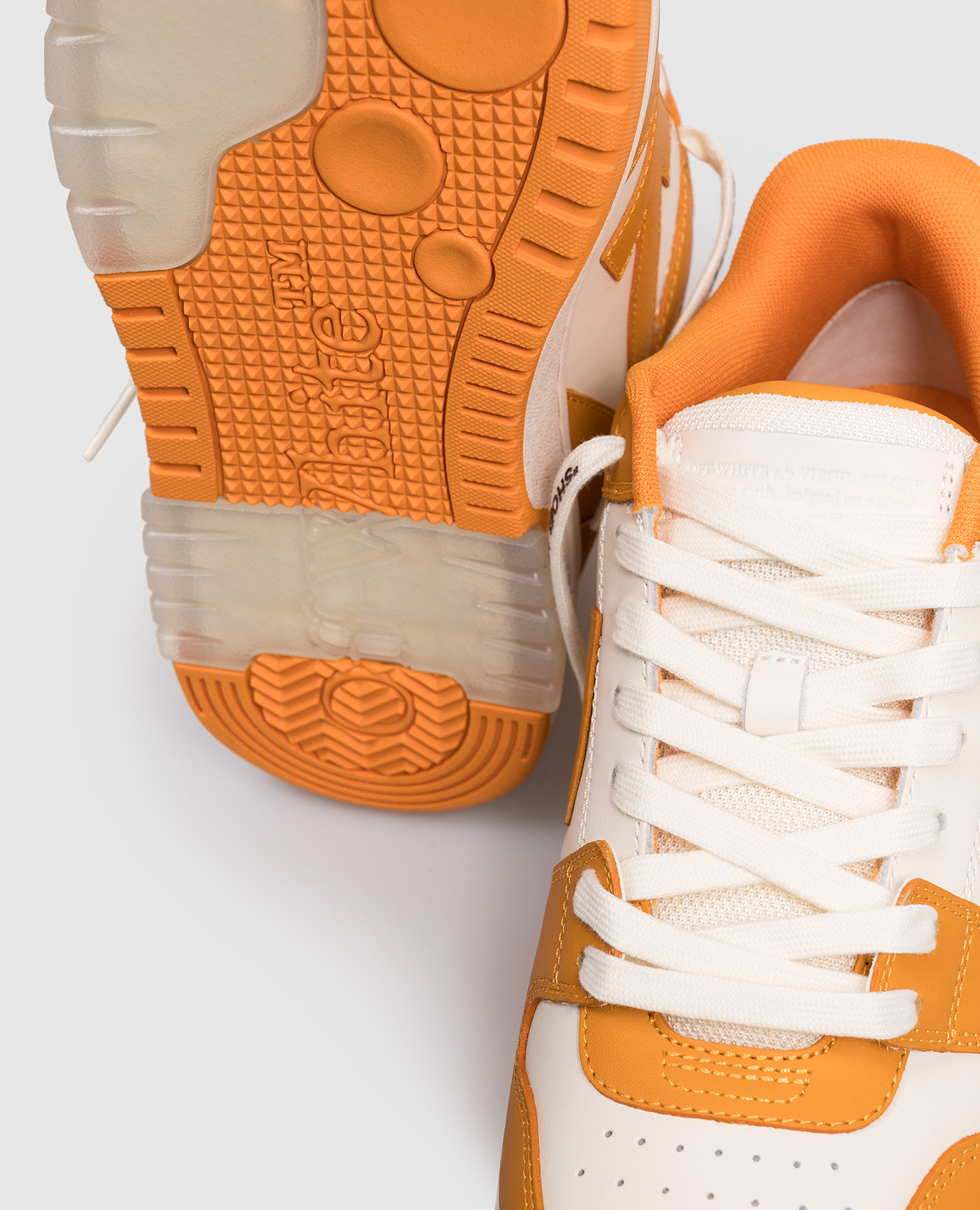 Out Of Office blue leather sneakers Off-White 5