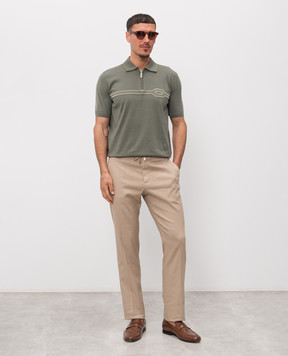 Stefano Ricci Beige linen pants M1T6100051LCTL1U
