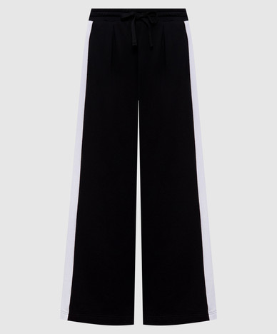 Schwarze Jogginghose mit Logodruck