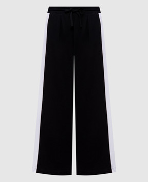 Dolce&Gabbana Black sweatpants with logo print FTDL1ZHU7P4