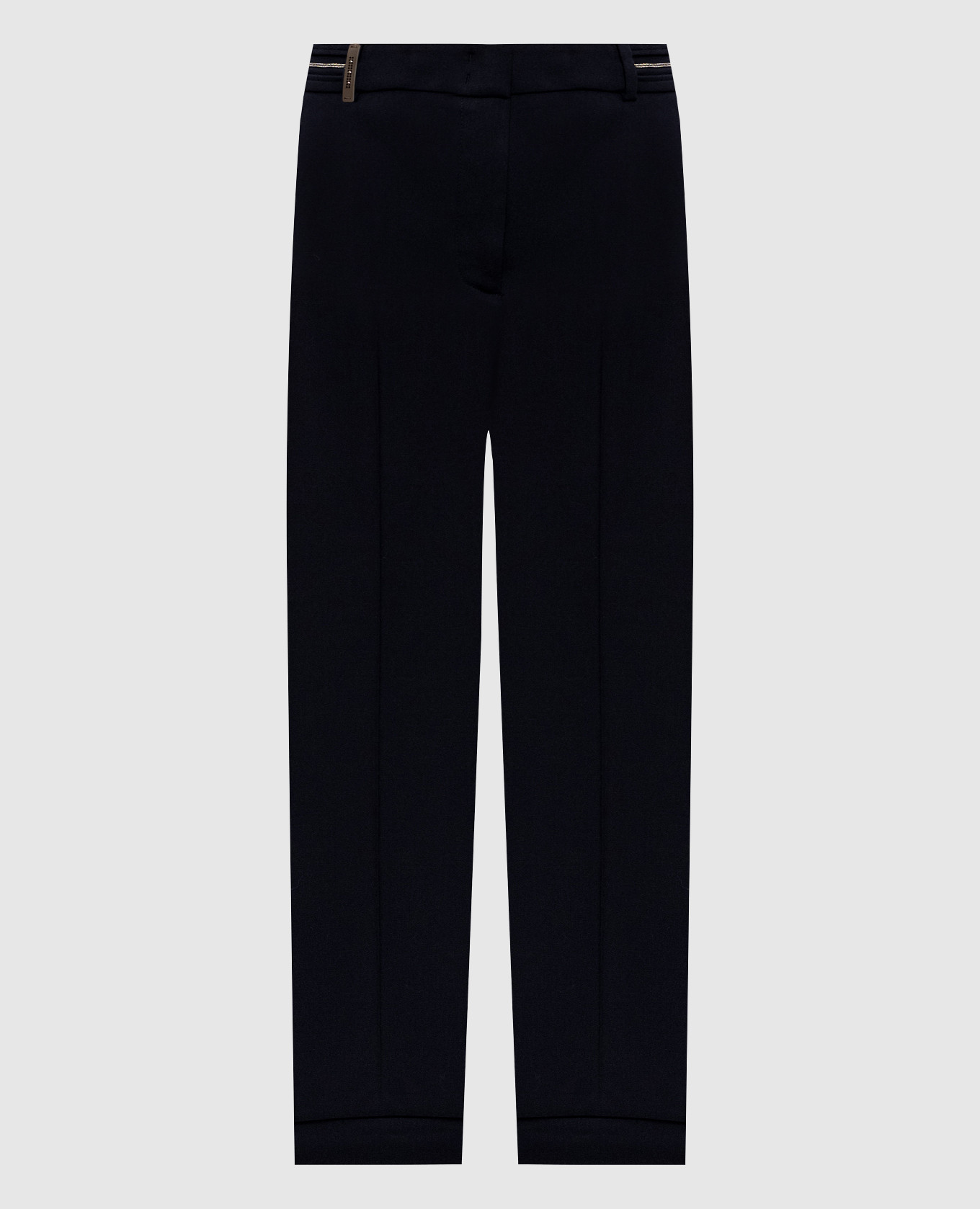Blue pants with wool