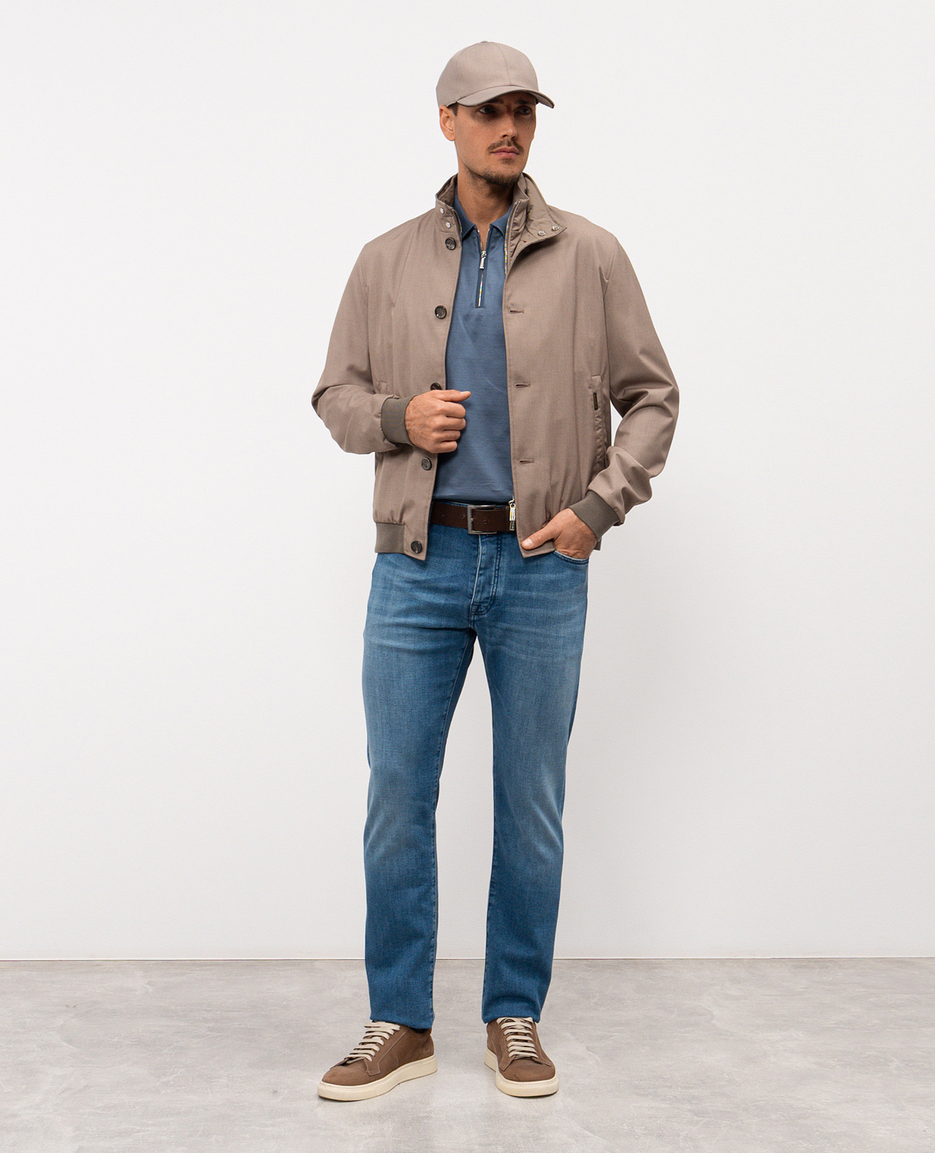 

JERICHO blue polo shirt MooRER, Light blue