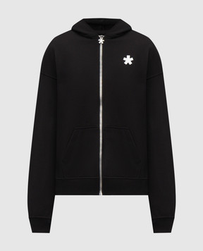 Comme des Fuckdown Black sports jacket with logo print FMS6CFABM01900