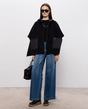 Twinset Black jumper with lace 262TT3042