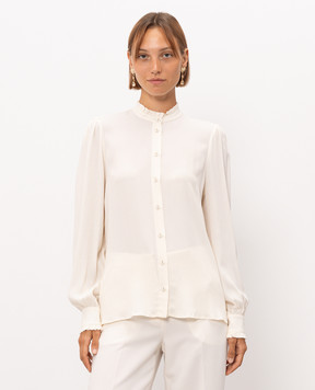 Twinset Ivory blouse with silk 262TP278B