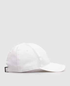 Dolce&Gabbana White cap with DG logo patch GH590ZGK064