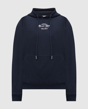 Iceberg Blue hoodie with logo embroidery E062630A