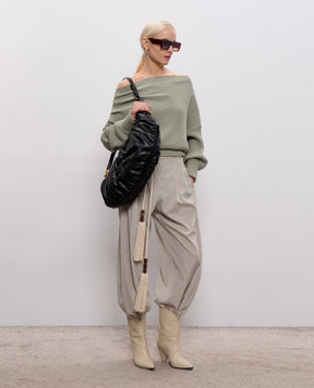 Balmain Green silk sweater GF0KK065KJ72
