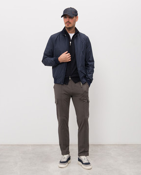Doriani Cashmere Blue cardigan made of wool, silk and cashmere 18416B79