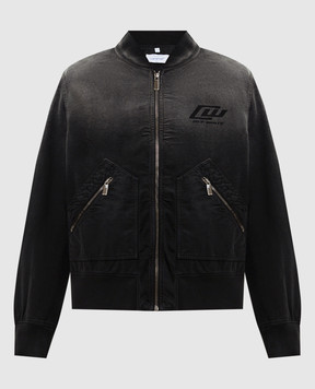 Off-White Black insulated bomber jacket 44XEH05OS26F001