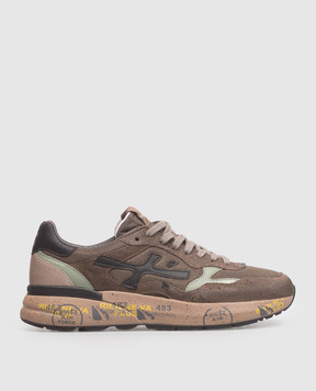 Premiata Mick 0.1 khaki combination sneakers MICK01
