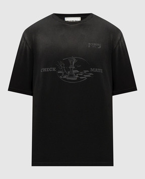 Iceberg Black T-shirt with print F0236335